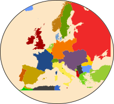 Create Your Own Custom Historical Map MapChart   Logo Europe World War 1 